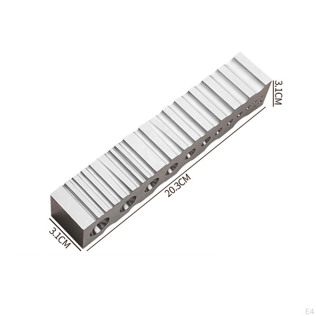 Штамповочный блок, многофункциональный полукруглый металлический формовочный блок для изготовления ювелирных изделий с треугольным профилем