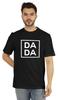 Men  S Graphic Printed   Da Da   Quotes First Time Daddy Tshirt Cotton Jersey