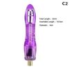 28 Types Pink Purple Dildos A2 / F2 Sex Machine Attachments