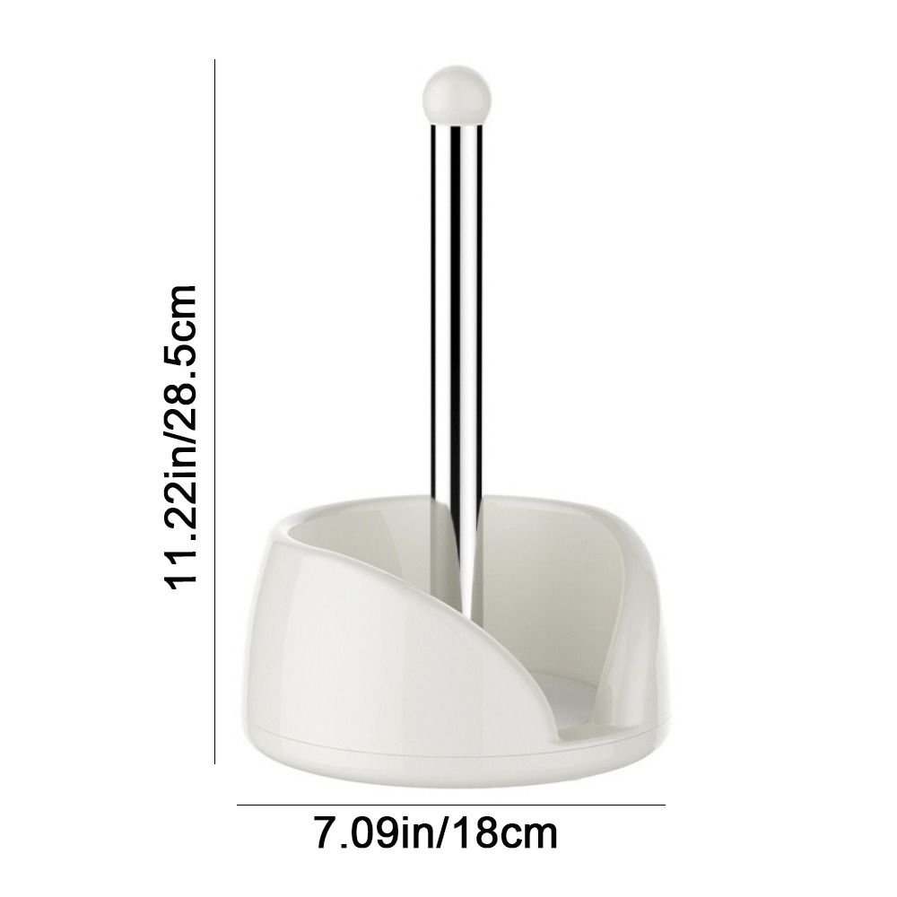 Large Capacity Rotating Paper Towel Holder Stainless Steel Paper Roll Stand  Kitchen
