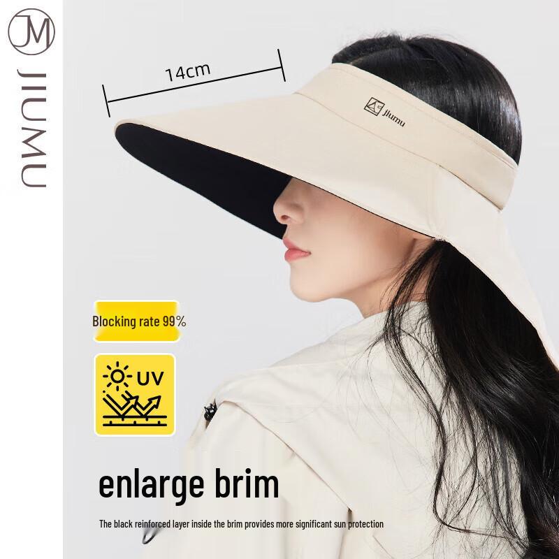 JIUMU Женская летняя шляпа-козырек с широкими полями CW126