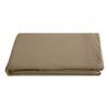 Palace Flat Sheet, Pure Washed and Dyed Cotton, 63 Threads/cm² Vent Du Sud - Palace Camel - 240 X 290 Cm for Double Bed