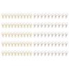 100 Pcs Cute  Clips Cartoon Star Shape Golden Silver Paper Clamps for Home School Office File 