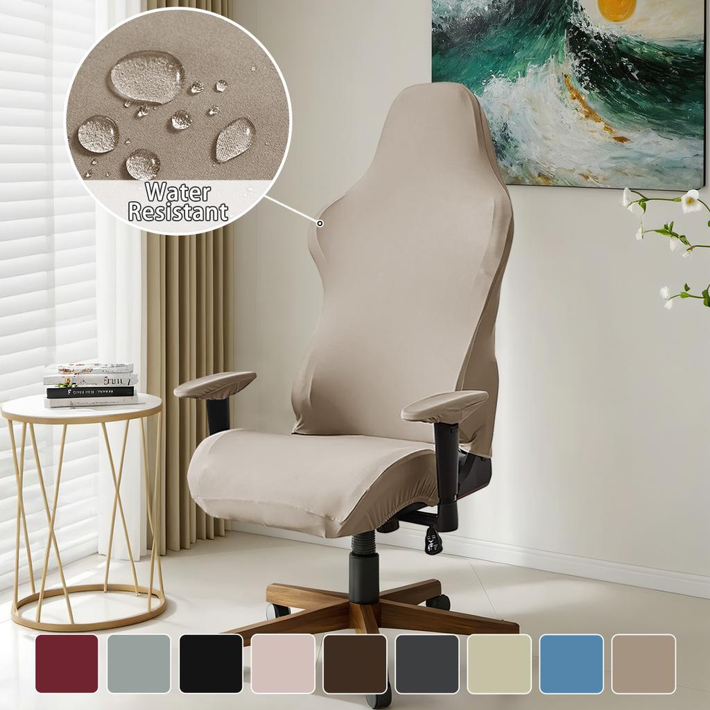 Водонепроницаемый чехол для киберспортивного кресла из молочного шелка, однотонный эластичный чехол для киберспортивного кресла, чехол для кресла-пятна