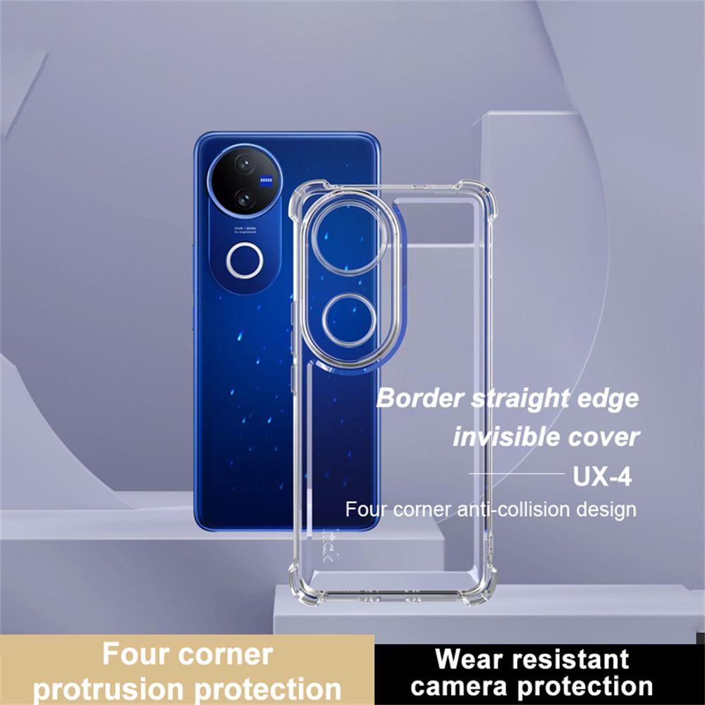 IMAK UX-4 Series For vivo V50e 5G/V50 5G Case Straight Frame Four Corner Shockproof Clear TPU Cover