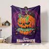 1PC Halloween Pumpkin Blanket, Throw For Sofa, Bed, Travel, Printing Blanket With Soft And Warm Fabric yy250918188