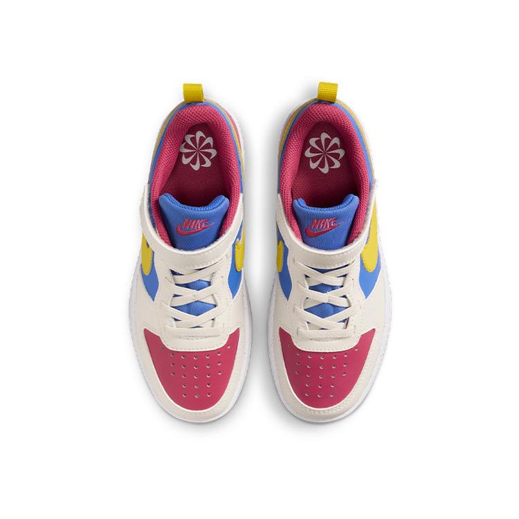 Nike Court Borough Low Recraft PS Сладкий Свекольный Кометно-Синий Цитрон Детские Кроссовки Разноцветный Мягкий Жемчуг Яркий Цитрон IM2182-633