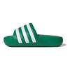 adidas Adilette 24 Слайды Зеленые Белые Унисекс Кроссовки Облачно-белые JS3475