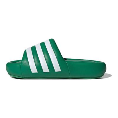 Adilette 24 Слайды Зеленые Белые Унисекс Кроссовки Облачно-белые JS3475