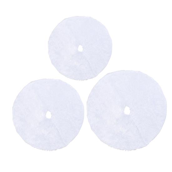 Юбка для елки 36/48/60 дюймов Белая юбка для елки Мягкая пушистая юбка из искусственного меха для принадлежностей для вечеринки «Счастливого Рождества»