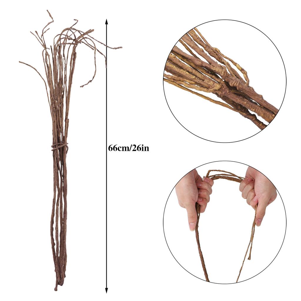 Искусственные сушеные ветки, гибкие, имитация, декоративные искусственные веточки для домашнего декора