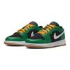 Кроссовки Air Jordan 1 Low SE GS Рождественские Детские Зеленый Малахит Черный DQ8421-300