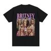 Britney Spears Fashion and Beautiful Pattern Women's T-shirt Harajuku Retro Short Sleeved T-shirt Plus Size