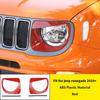 Car Front Grille Headlight Lamp Decoration Cover for Jeep Renegade 2019 2020 2021 2022 2023 2024 Lamp Hoods Exterior Accessories