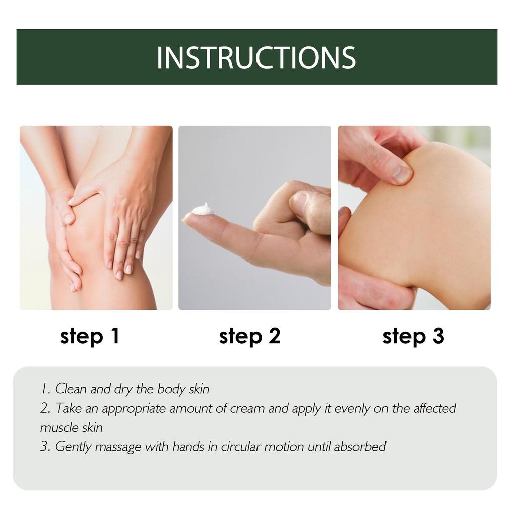 Крем для снятия боли в суставах и мышцах Облегчает боль в мышцах поясницы и ног Крем для восстановления тела