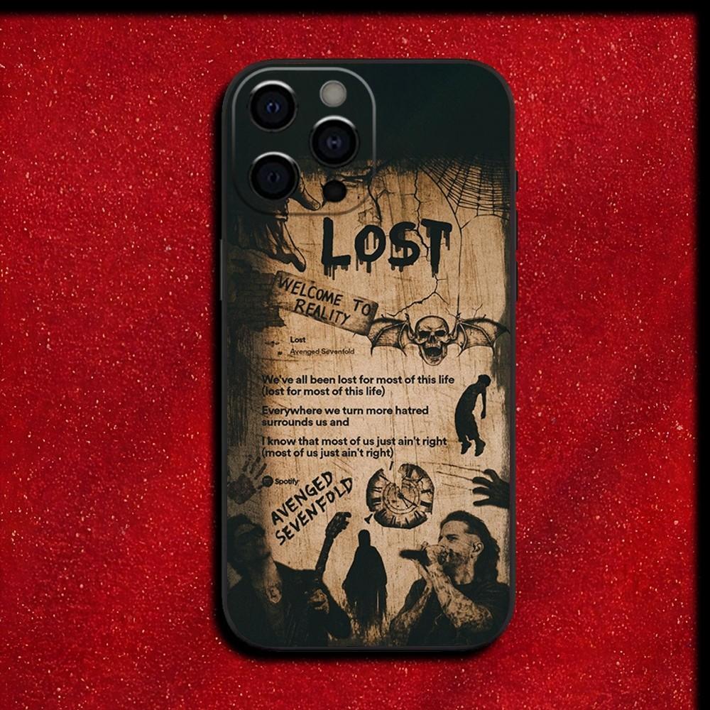 Чехол для телефона A-Avenged S-Sevenfold A7X для iPhone 16,15,14,13,12,11,Pro,X,XS,Max,XR,Plus,Mini Мягкий черный чехол