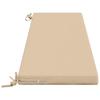 Bench Cushion SOEST 100percent  Polyester Cream 140 x 40 x 5 cm