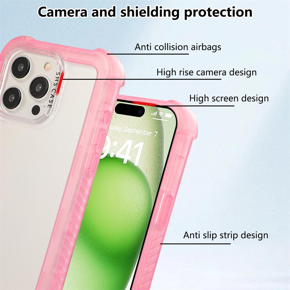 Роскошный матовый красочный ударопрочный защитный чехол для iPhone 16 15 14 Plus 13 12 Pro Max прозрачный жесткий чехол-бампер из ПК