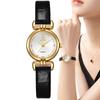 Ladies Simple Rhinestone Quartz Watch Leather Women Dress Clock Gift Wristwatch