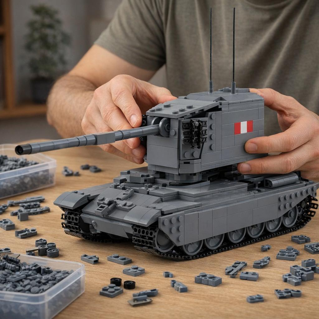 Конструктор MOC FV4005 Истребитель танков | 931 деталь | Военный набор кубиков | Коллекционная модель для взрослых и подростков | Подарок на тему военной истории