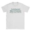 Мужские футболки отдела управления рисками Lehman Brothers, винтажная футболка с коротким рукавом и круглым вырезом, хлопок, подарочные топы