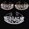 BIRTHDAY GIRL Queen Love Birthday Crown Ceremony Belt Ribbon Shoulder Strap Party
