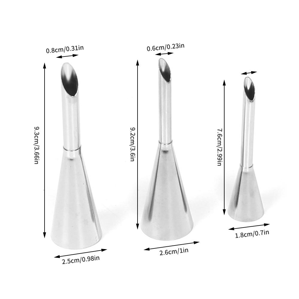 1 шт. Нержавеющая сталь Острый наконечник Эклер Крем Торт Флэшн Западная выпечка Начинка Джек Инструмент
