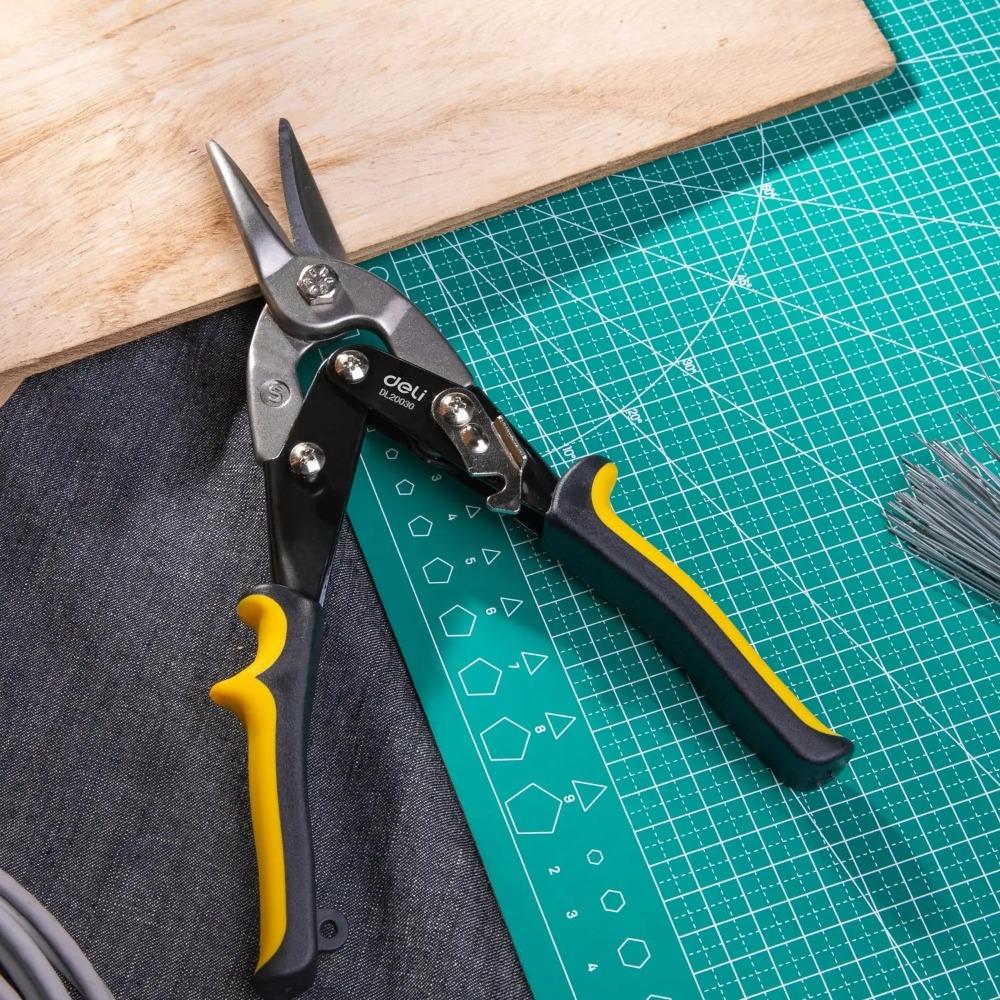 Многофункциональные ножницы для резки листового металла Deli, авиационные ножницы, прямой резак, промышленный профессиональный ручной инструмент