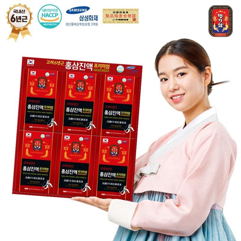 Экстракт красного женьшеня премиум-класса Myeonggi Ginseng Koryo 6-летней выдержки 5 шт., 350 мл, 6 шт.