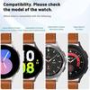 Ремешок для часов 20 мм 22 мм кожаный ремешок для Samsung Galaxy Watch 5 Pro 45 мм/4 Classic 46 мм 42 мм браслет пояс для часов 5/4 44 мм 40 мм ремешок для часов