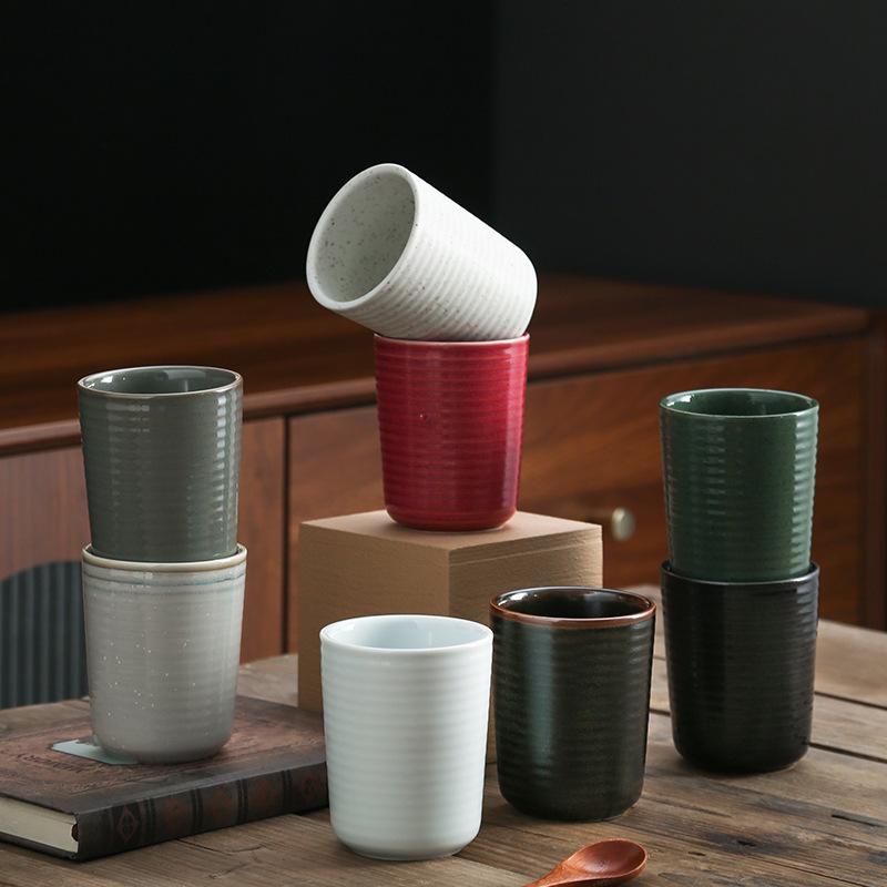 Japanese-Style Water Cup Ceramic Hand-Brewed Coffee Cup Teacup Household Iced American Coffee Cup