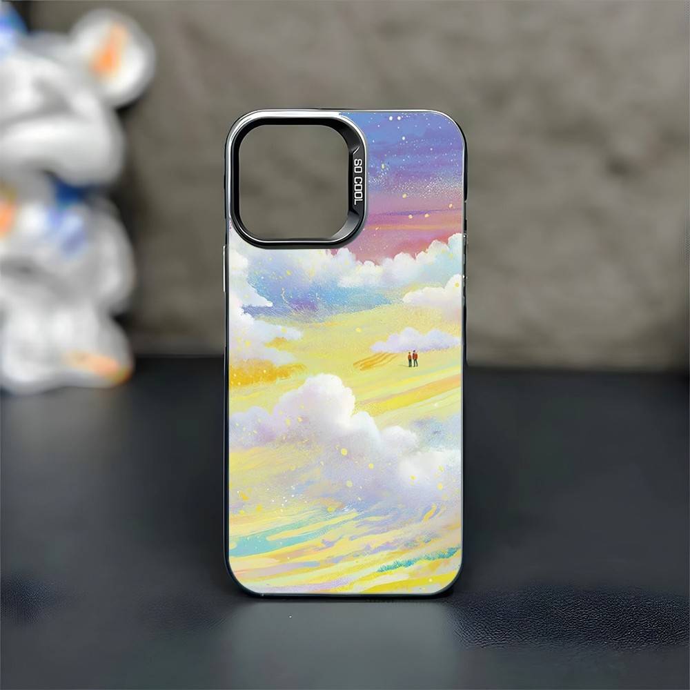 Чехол для телефона с рисунком для iPhone 17, 16, 15, 14, 13, 12, 11 Plus, Pro Max, Черный Матовый, Ударопрочный