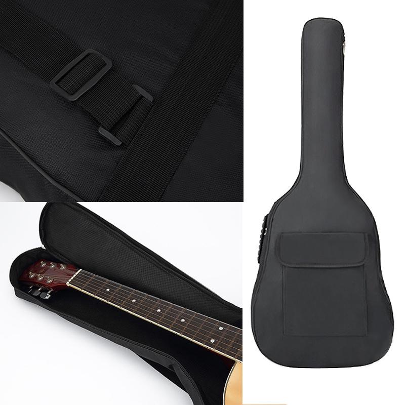 36 Inch Waterpoof Guitar Case Gig Bag Double Straps Oxford Fabric Pad 5mm Soft Cotton Thickening