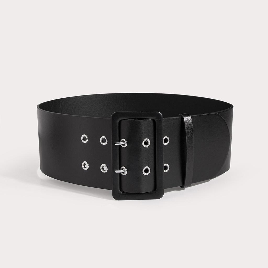 Womens Pu Material Belt With Circular Design For Daily Office And Party Looks