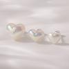 JEWNEL (1+1)Silver925 Plum Aurora Heart Pearl Silver Piercing (3 Sizes)