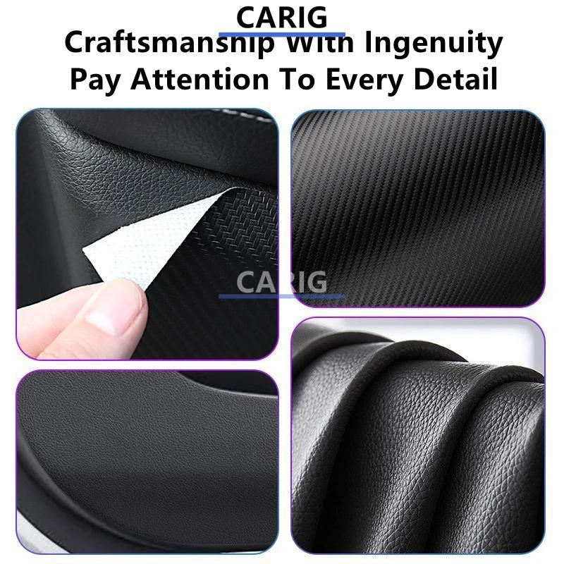 For CHANGAN CS75 PRO 25-26 Leather Door Anti-kick Sticker Modified Carbon Fiber Pattern Interior Modification Accessories Refit