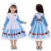 Костюм горничной Alice от Moerstar для девочек, Костюм для косплея, Костюм на Хэллоуин, Платье в стиле Лолита, Светло-голубое платье, Белый фартук и повязка на голову, Набор из 3 предметов,