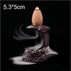 Hot Ceramic Dragon Incense Holder Smoke Backflow Incense Waterfall Burner Mini Office Desk Home Decor Teahouse Lotus Ornaments 7
