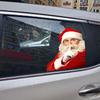 2PCS Santa Claus Christmas Funny PVC Decal Left&Right Car Side Window Sticker