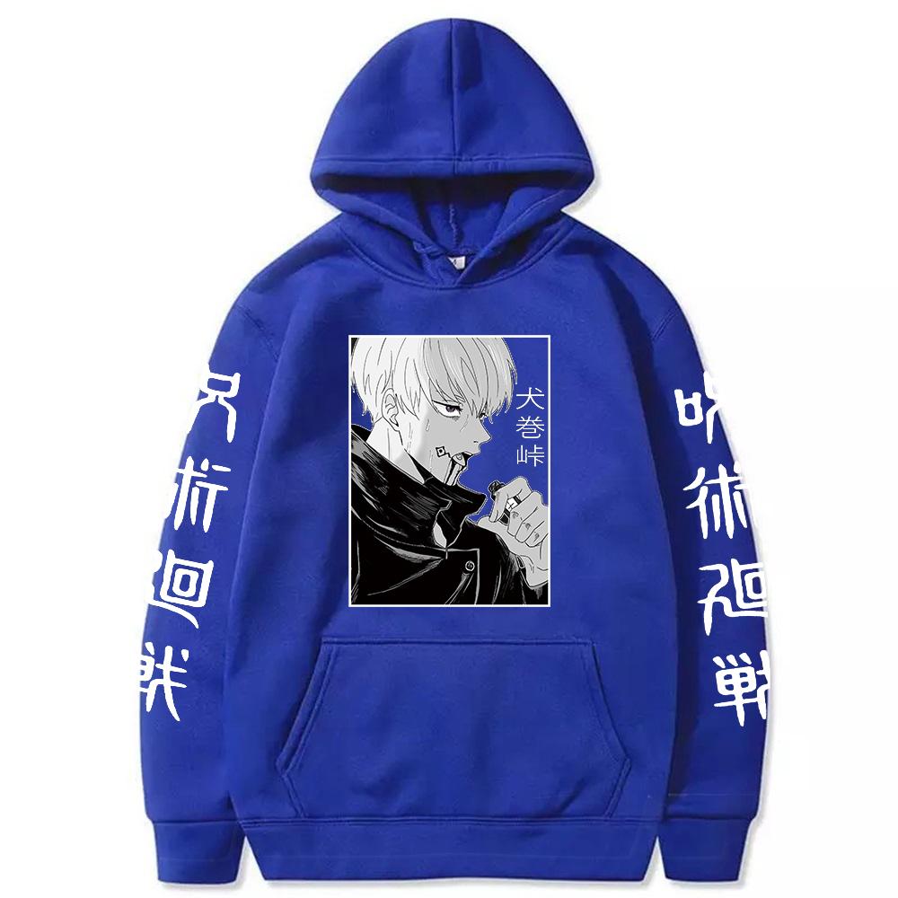 Anime Jujutsu Kaisen Inumaki Toge Graphic Print Hooded Men Women Prevalent Hoodies Plus Size Streetwear Harajuku Male Sweatshirt