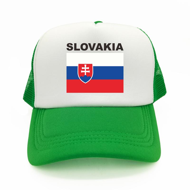 Кепка дальнобойщика Словакии, летняя унисекс, крутая шляпа с флагом страны, бейсбольные кепки, унисекс, уличные сетчатые кепки