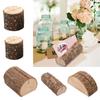 20Pcs Wood Table Number Holders Stand Wood Name Card Holders Wood Name Cards Food Label Memos Photo Holders for Wedding