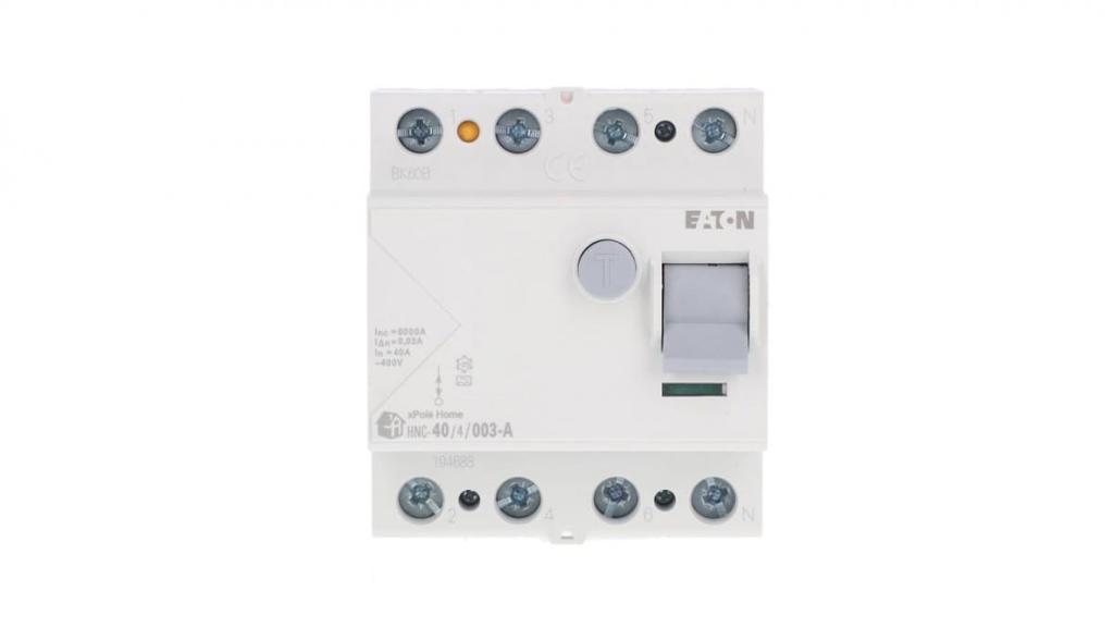 4P 40A 0.03A differential circuit breaker type A xPole Home HNC-40/4/003-A 194688