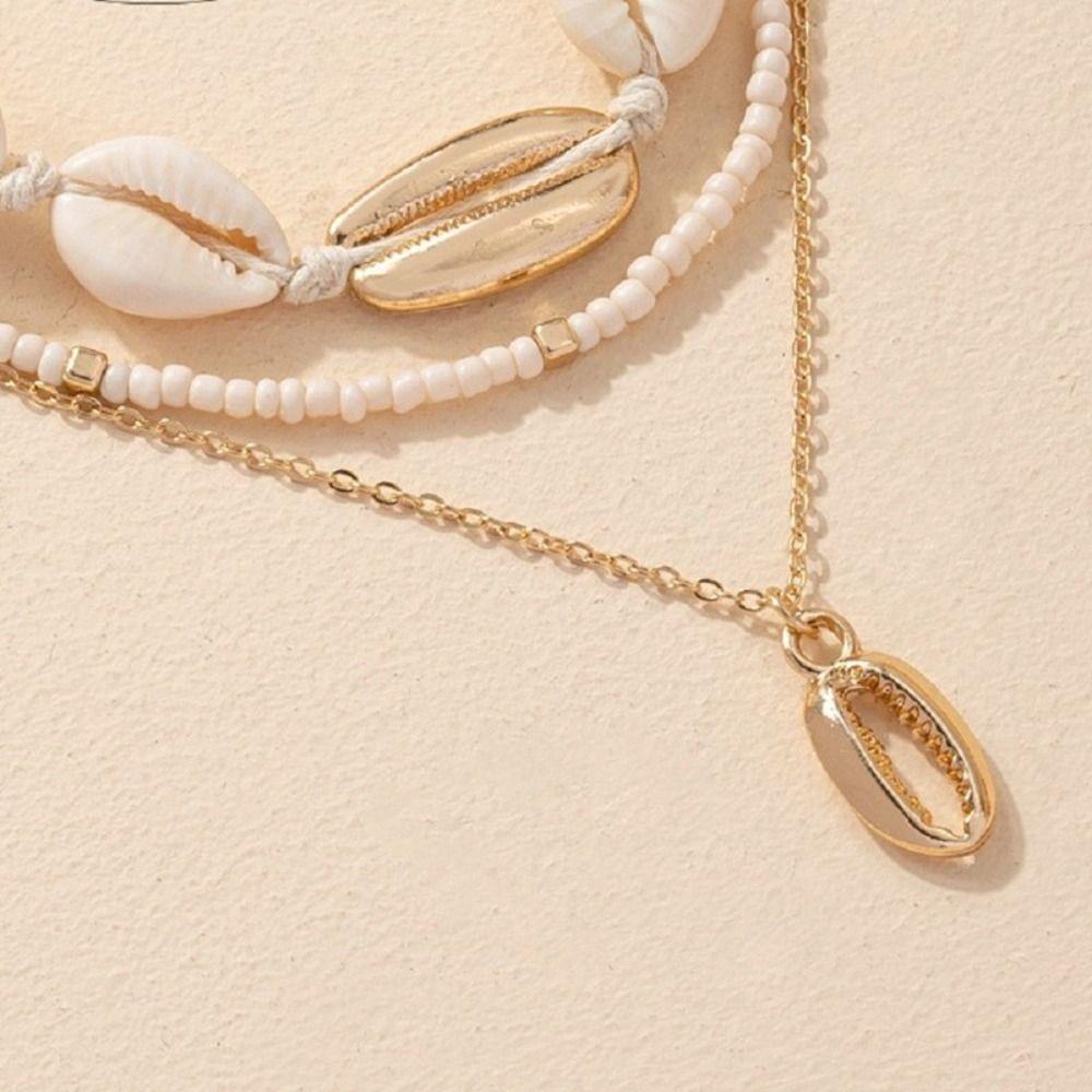 Bohemian Style Necklace Bead Choker Necklace Fashion Clavicle Chain