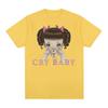 Melanie Martinez cry baby multfilm grafikali futbolka erkaklar ayollar uchun yoqimli retro harajuku moda futbolkalar 100% paxta katta o'lchamli futbolka