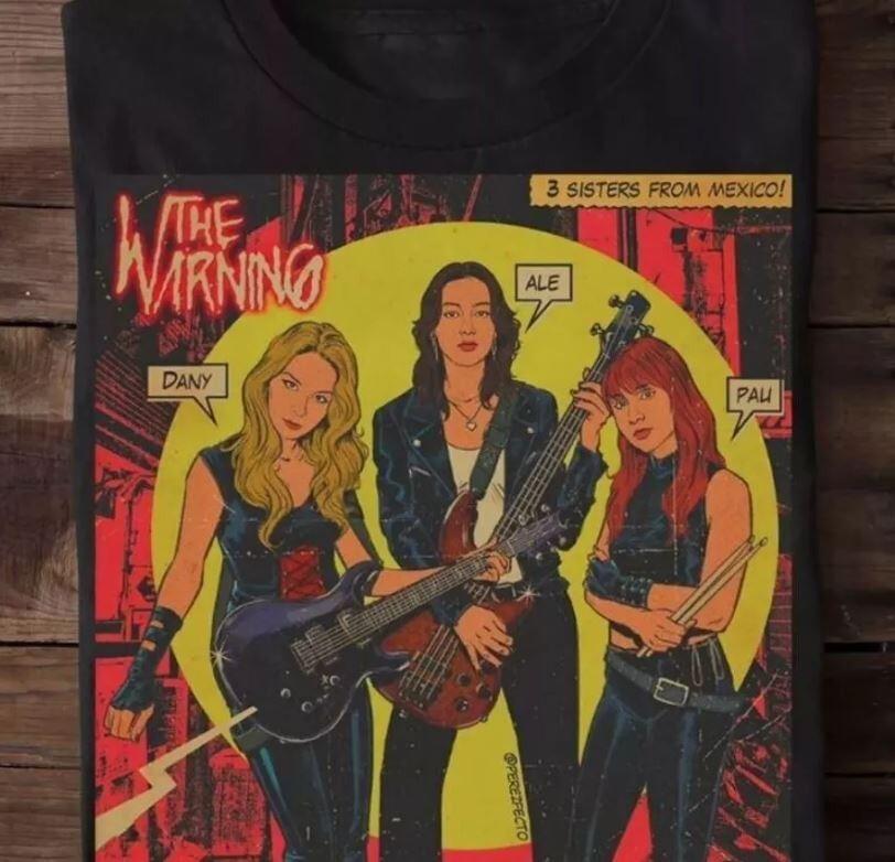 26 НОВЫХ РЕДКИХ Футболка The Warning Band 2024 с коротким рукавом Красная Все размеры Унисекс