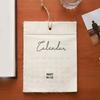 Monthly Hanging Wall Planner in Fabric with Clear Date Panel, Soft Calendar Display for Household Planning and Wall Style