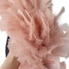 DIY Beautiful Rose Fluffy Boa Natural Turkey Feather boa 2 Meters Carnival Stage Clothinng Sewing Accessory 200 grams Customized