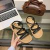 thick-soled Roman sandals women's 2025 new summer fairy style skirt pregnant women's leisure sports beach women's shoes