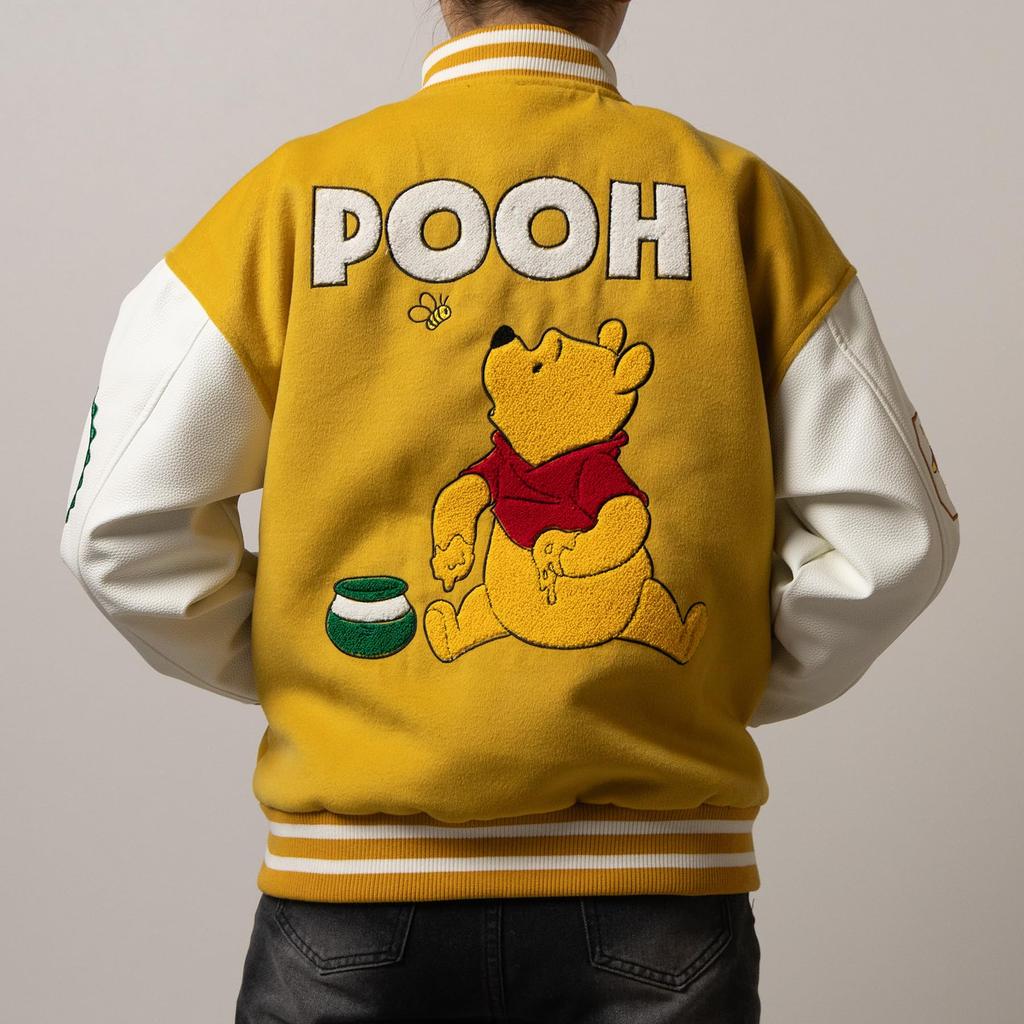 Стадионный свитер Винни Пух Мягкий медовый 62 см Рукав 50 см Окружность 57 см [Marushin] (L) Длина приблизительная. Длина приблизительная. (Плечо приблизительно. 20см)
